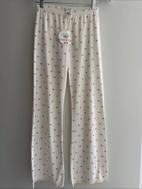 BNWT Polkadot England Heart Print Lounge Pants – Size Smal